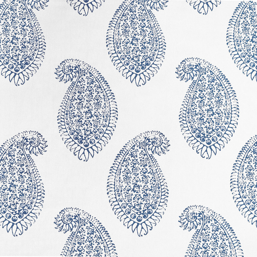 Samples and Purchasing available for Berenguela - Azul Blue By Gaston Y Daniela | Lorenzo Castillo V | Paisley Multipurpose Print at Designer Wallcoverings and Fabrics