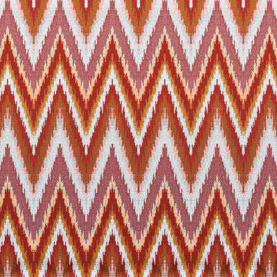 Samples and Purchasing available for Gedeon - Naranja Orange By Gaston Y Daniela | Lorenzo Castillo Vi | Flamestitch Upholstery Indoor / Outdoor at Designer Wallcoverings and Fabrics