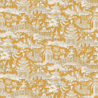 Samples and Purchasing available for Marta - Ocre Yellow By Gaston Y Daniela | Lorenzo Castillo Vi |Chinoiserie  Multipurpose Print at Designer Wallcoverings and Fabrics