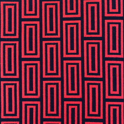 Samples and Purchasing available for Caleb - Rojo/Navy Red By Gaston Y Daniela | Lorenzo Castillo Vi |Geometric Small Scale Upholstery Indoor / Outdoor at Designer Wallcoverings and Fabrics