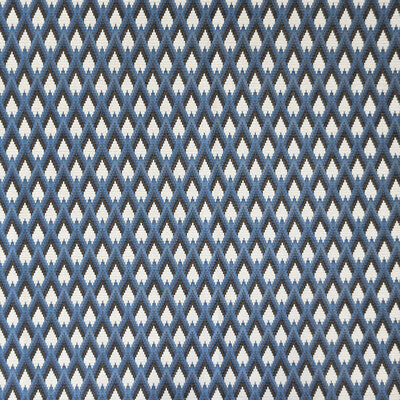 Samples and Purchasing available for Peruyes - Azul Blue By Gaston Y Daniela | Lorenzo Castillo Vii The Rectory | Geometric Upholstery Chenille at Designer Wallcoverings and Fabrics