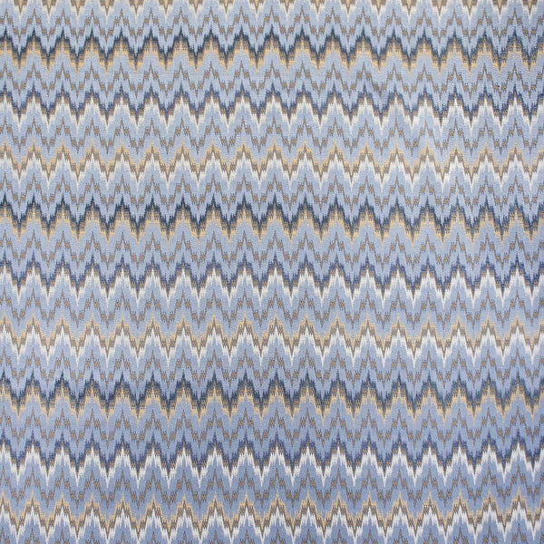 Samples and Purchasing available for Alaior - Azul/Ocre Blue By Gaston Y Daniela | Lorenzo Castillo Ix Hesperia | Flamestitch Upholstery  at Designer Wallcoverings and Fabrics