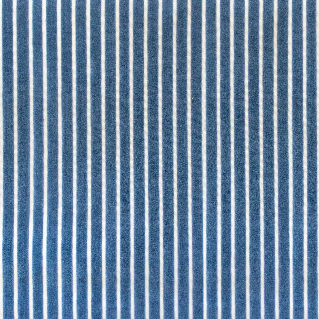 Samples and Purchasing available for Mayrit - Gris Azulado Dark Blue By Gaston Y Daniela | Lorenzo Castillo Ix Hesperia | Stripes Upholstery Velvet at Designer Wallcoverings and Fabrics