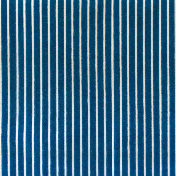 Samples and Purchasing available for Mayrit - Azul Pavo Blue By Gaston Y Daniela | Lorenzo Castillo Ix Hesperia | Stripes Upholstery Velvet at Designer Wallcoverings and Fabrics