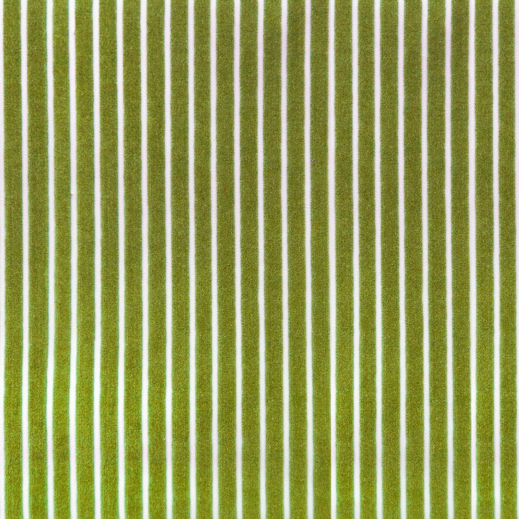 Samples and Purchasing available for Mayrit - Musgo Green By Gaston Y Daniela | Lorenzo Castillo Ix Hesperia | Stripes Upholstery Velvet at Designer Wallcoverings and Fabrics