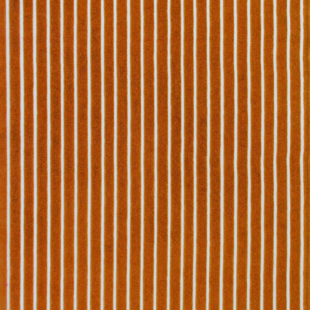 Samples and Purchasing available for Mayrit - Calabaza Orange By Gaston Y Daniela | Lorenzo Castillo Ix Hesperia | Stripes Upholstery Velvet at Designer Wallcoverings and Fabrics