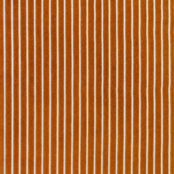 Samples and Purchasing available for Mayrit - Calabaza Orange By Gaston Y Daniela | Lorenzo Castillo Ix Hesperia | Stripes Upholstery Velvet at Designer Wallcoverings and Fabrics