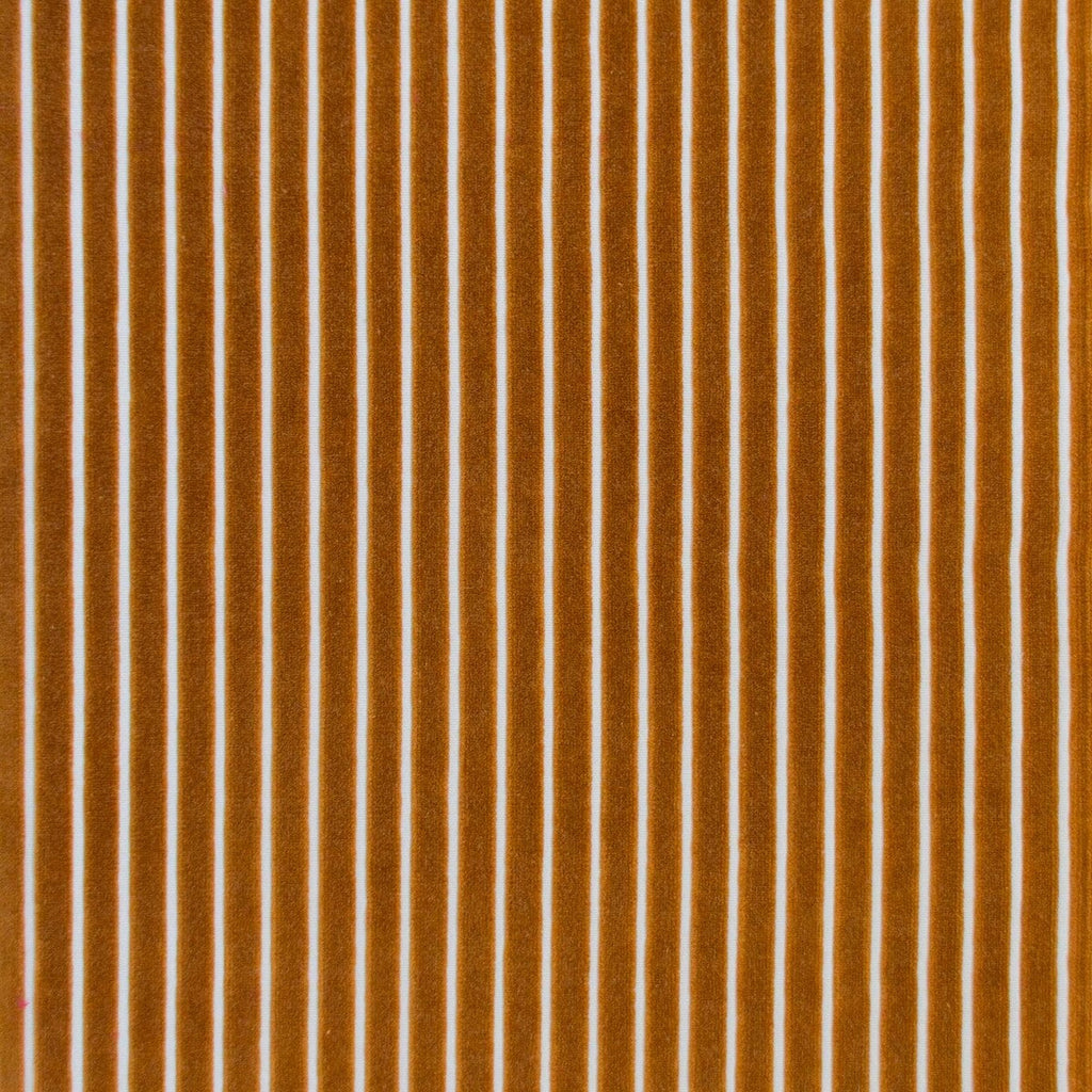 Samples and Purchasing available for Mayrit - Ocre Brown By Gaston Y Daniela | Lorenzo Castillo Ix Hesperia | Stripes Upholstery Velvet at Designer Wallcoverings and Fabrics