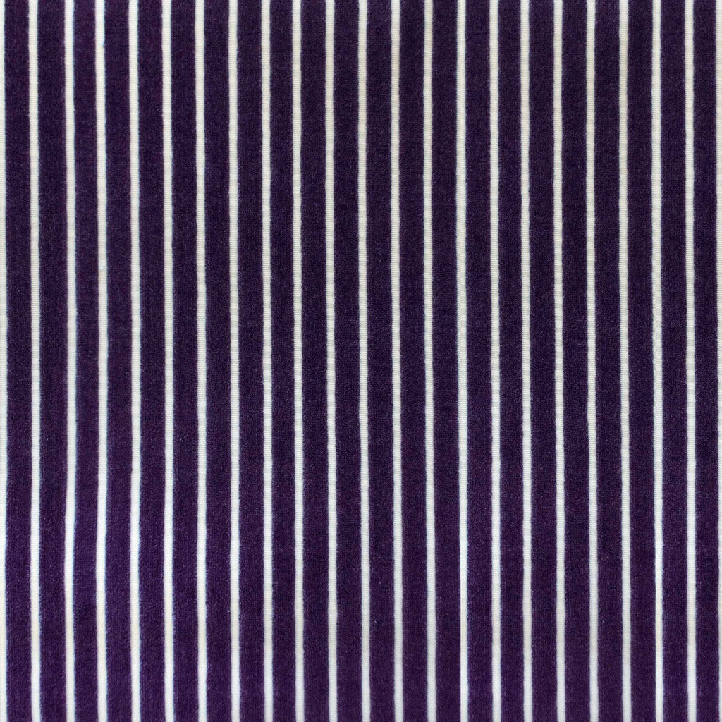 Samples and Purchasing available for Mayrit - Morado Plum By Gaston Y Daniela | Lorenzo Castillo Ix Hesperia | Stripes Upholstery Velvet at Designer Wallcoverings and Fabrics