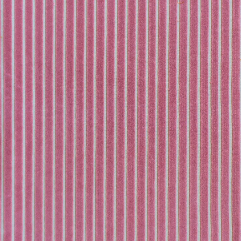 Samples and Purchasing available for Mayrit - Chicle Pink By Gaston Y Daniela | Lorenzo Castillo Ix Hesperia | Stripes Upholstery Velvet at Designer Wallcoverings and Fabrics