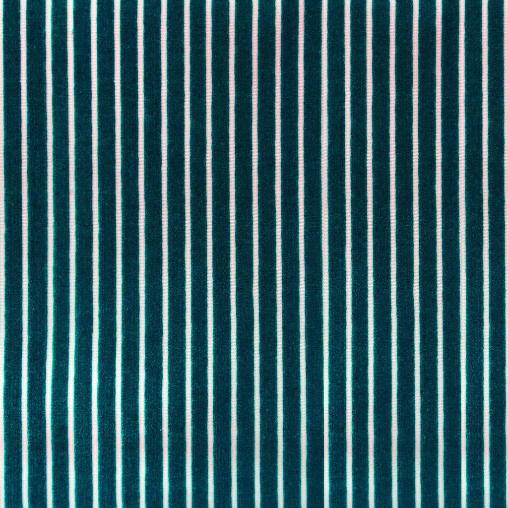 Samples and Purchasing available for Mayrit - Ultramar Turquoise By Gaston Y Daniela | Lorenzo Castillo Ix Hesperia | Stripes Upholstery Velvet at Designer Wallcoverings and Fabrics