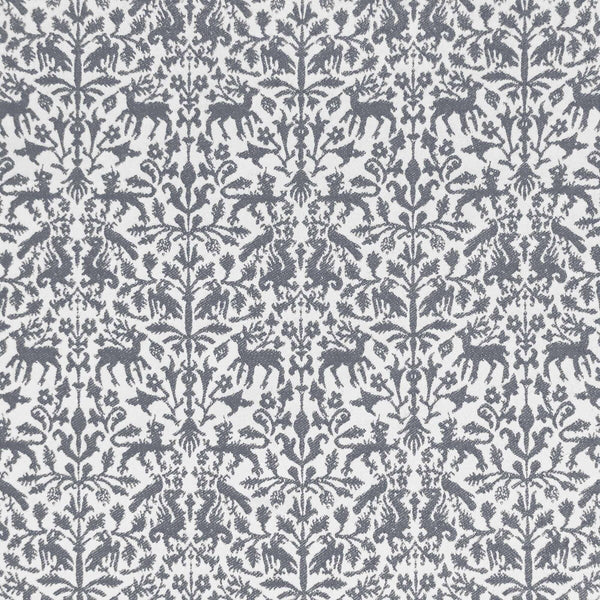 Samples and Purchasing available for Augusta Emerita - Gris White By Gaston Y Daniela | Lorenzo Castillo Ix Hesperia |Animal/Insects Damask Upholstery  at Designer Wallcoverings and Fabrics