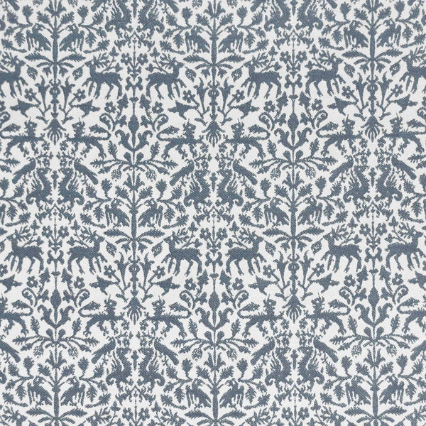 Samples and Purchasing available for Augusta Emerita - Azul White By Gaston Y Daniela | Lorenzo Castillo Ix Hesperia |Animal/Insects Damask Upholstery  at Designer Wallcoverings and Fabrics