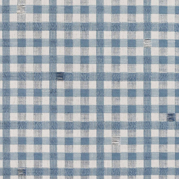 Samples and Purchasing available for Trajano - Azul Claro White By Gaston Y Daniela | Lorenzo Castillo Ix Hesperia |Check/Houndstooth Geometric Upholstery  at Designer Wallcoverings and Fabrics