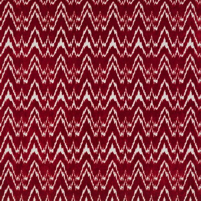 Samples and Purchasing available for Janano - Rojo Red By Gaston Y Daniela | Lorenzo Castillo Vii The Rectory |Flamestitch Ikat/Southwest/Kilims Upholstery  at Designer Wallcoverings and Fabrics