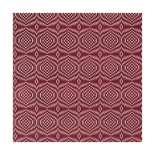 Samples and Purchasing available for Carlinos - Rojo Burgundy/Red By Gaston Y Daniela | Lorenzo Castillo Iii |Modern Geometric Upholstery Velvet at Designer Wallcoverings and Fabrics