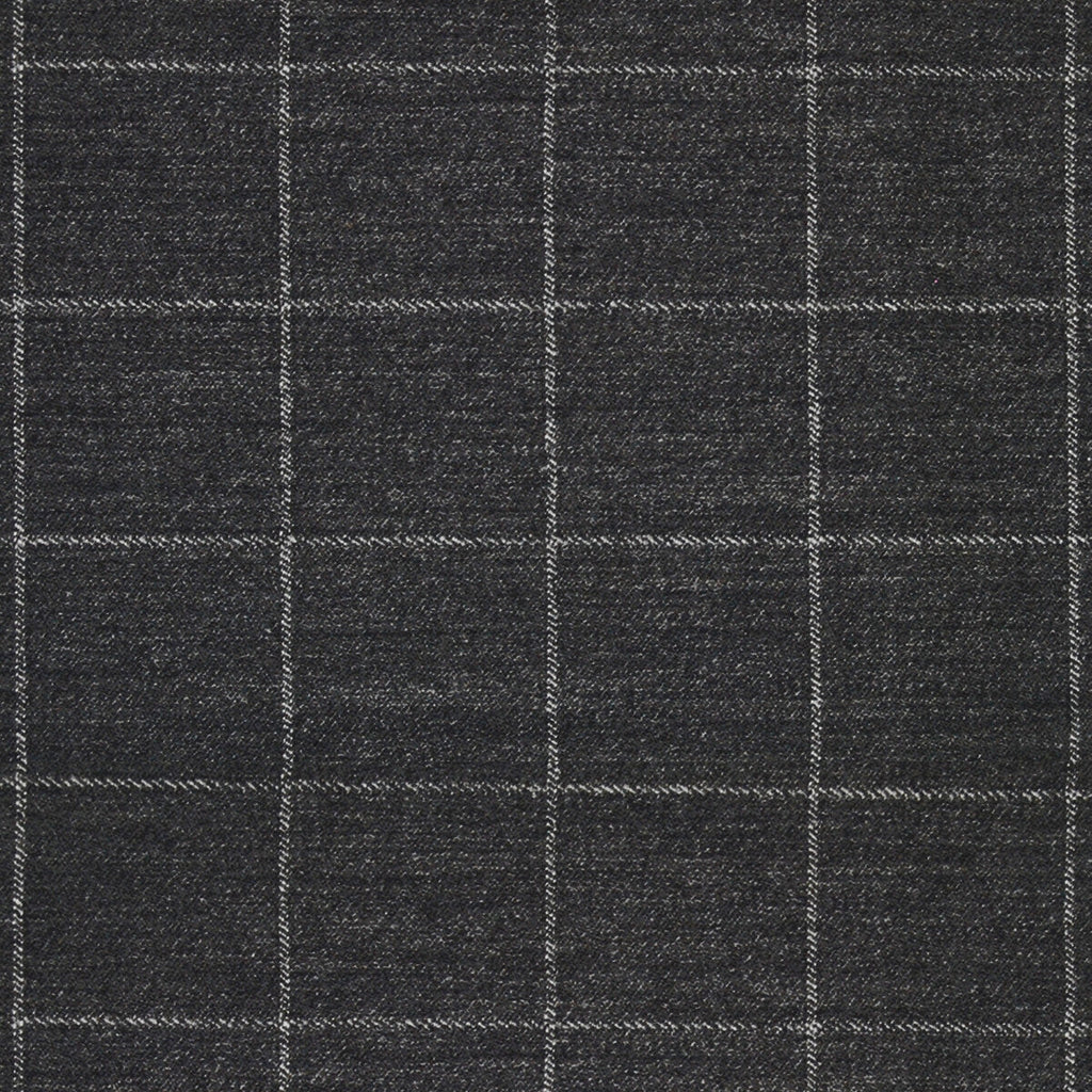 Samples and Purchasing available for Rascafria - Antracita Charcoal By Gaston Y Daniela | Lorenzo Castillo Iv |Plaid / Check  Upholstery  at Designer Wallcoverings and Fabrics