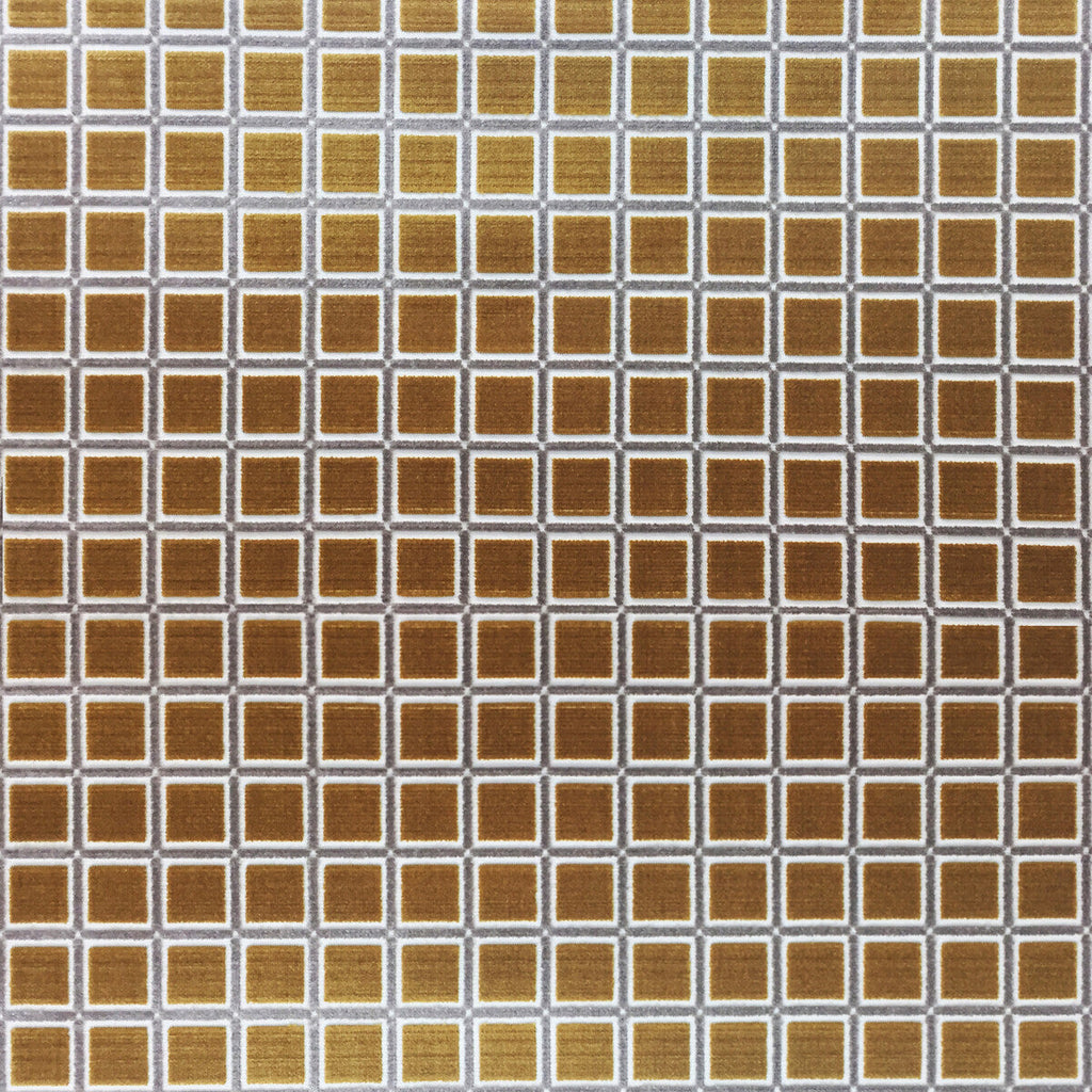 Samples and Purchasing available for Buitrago - Oro/Tostado Camel By Gaston Y Daniela | Lorenzo Castillo Iv | Plaid / Check Upholstery Velvet at Designer Wallcoverings and Fabrics