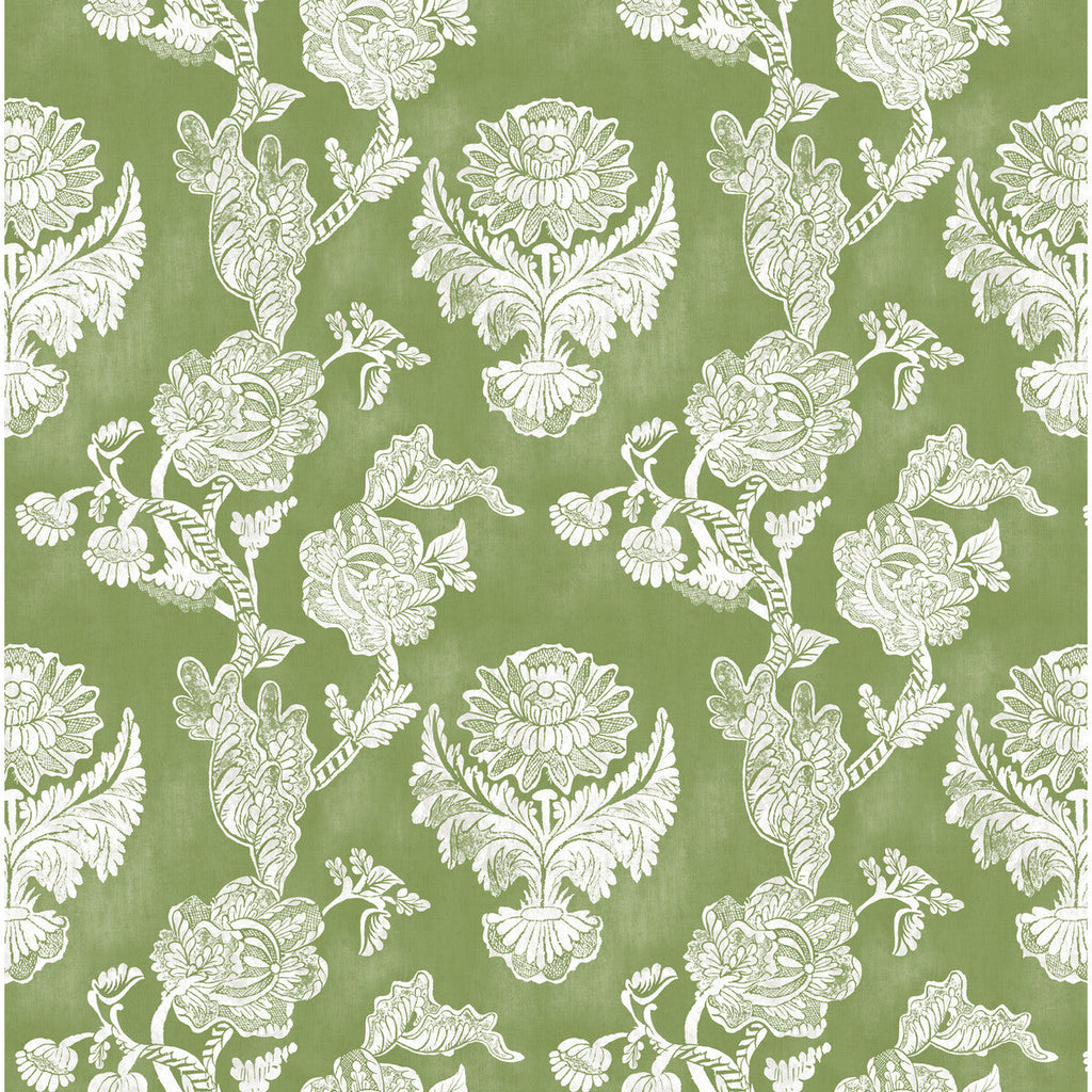 Samples and Purchasing available for Chitina - Verde Green By Gaston Y Daniela | Lorenzo Castillo Iv |Botanical & Floral  Multipurpose Print at Designer Wallcoverings and Fabrics