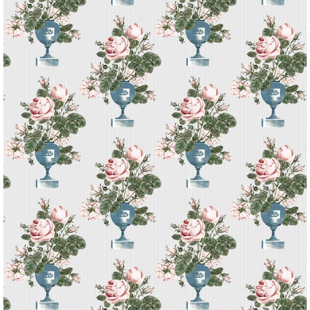 Samples and Purchasing available for Adelaida - Original White By Gaston Y Daniela | Lorenzo Castillo Iv | Botanical & Floral Upholstery Print at Designer Wallcoverings and Fabrics