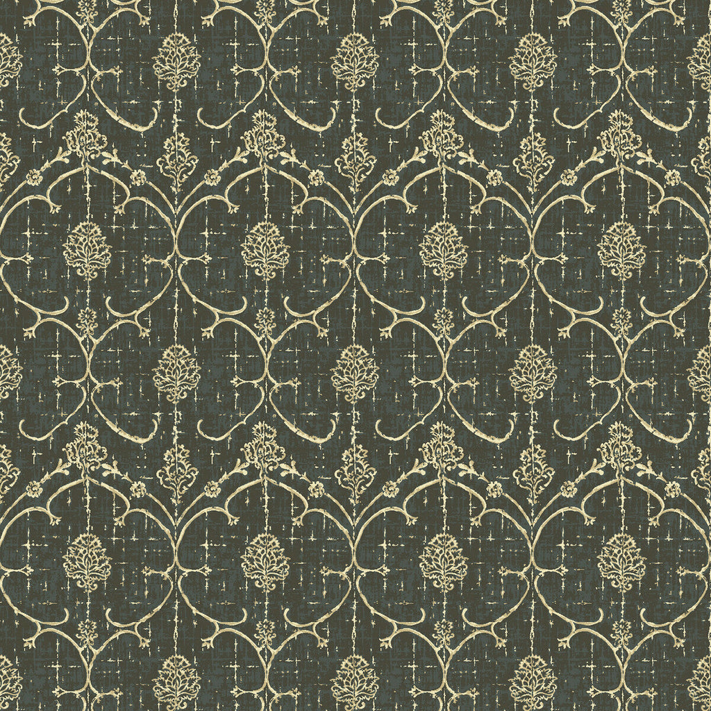 Samples and Purchasing available for Lorenzo - Gris Charcoal By Gaston Y Daniela | Lorenzo Castillo Iv | Damask Upholstery Velvet at Designer Wallcoverings and Fabrics