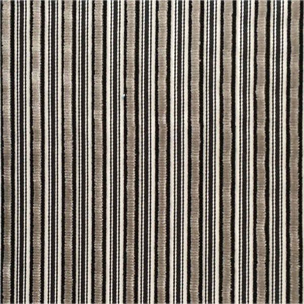 Samples and Purchasing available for Eresma - Topo Grey By Gaston Y Daniela | Lorenzo Castillo Iv | Stripes Upholstery Velvet at Designer Wallcoverings and Fabrics