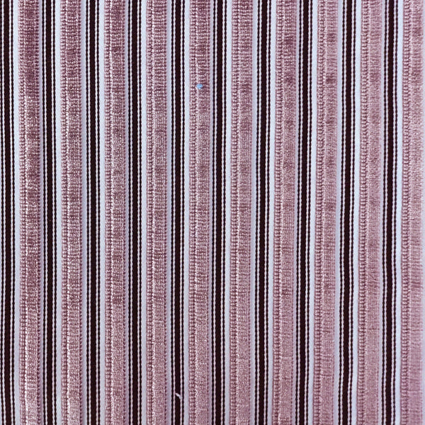 Samples and Purchasing available for Eresma - Rosa Pink By Gaston Y Daniela | Lorenzo Castillo Iv | Stripes Upholstery Velvet at Designer Wallcoverings and Fabrics