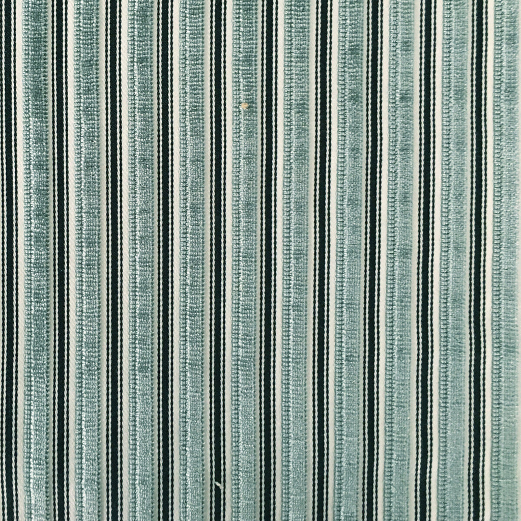 Samples and Purchasing available for Eresma - Agua Sage By Gaston Y Daniela | Lorenzo Castillo Iv | Stripes Upholstery Velvet at Designer Wallcoverings and Fabrics