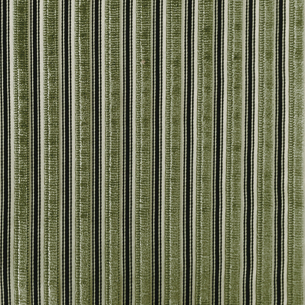 Samples and Purchasing available for Eresma - Verde Green By Gaston Y Daniela | Lorenzo Castillo Iv | Stripes Upholstery Velvet at Designer Wallcoverings and Fabrics