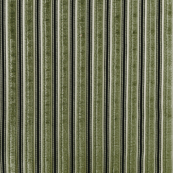 Samples and Purchasing available for Eresma - Verde Green By Gaston Y Daniela | Lorenzo Castillo Iv | Stripes Upholstery Velvet at Designer Wallcoverings and Fabrics