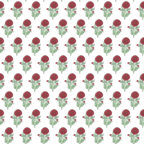 Samples and Purchasing available for Plasencia Wp - Rojo Multi By Gaston Y Daniela | Lorenzo Castillo V |Botanical & Floral Small Scale Wallcovering Print at Designer Wallcoverings and Fabrics