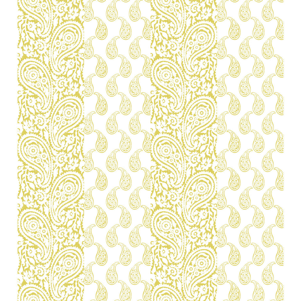 Samples and Purchasing available for Matueca Wp - Ocre Yellow By Gaston Y Daniela | Lorenzo Castillo V | Paisley Wallcovering Print at Designer Wallcoverings and Fabrics