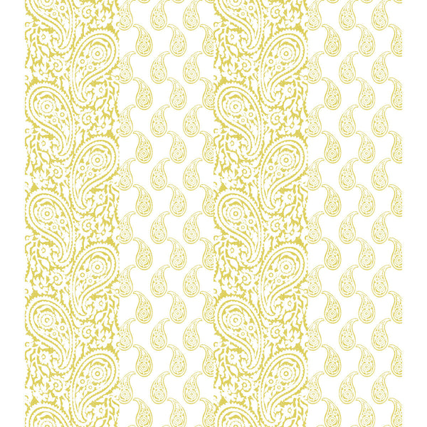 Samples and Purchasing available for Matueca Wp - Ocre Yellow By Gaston Y Daniela | Lorenzo Castillo V | Paisley Wallcovering Print at Designer Wallcoverings and Fabrics