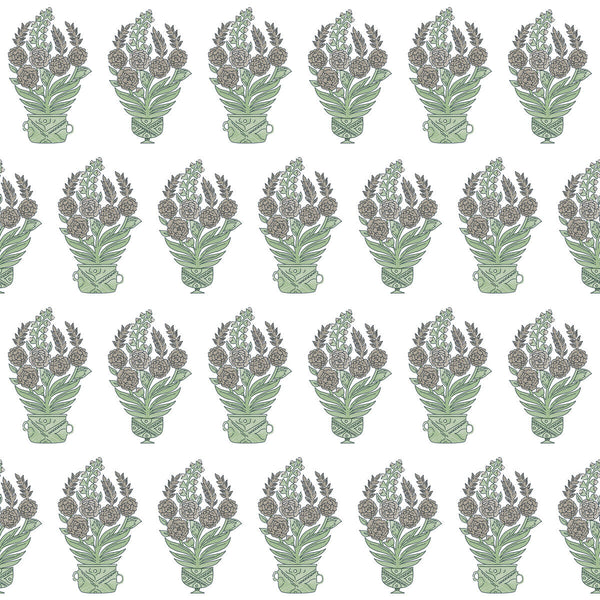 Samples and Purchasing available for Celorio Wp - Verde Mint By Gaston Y Daniela | Lorenzo Castillo V |Botanical & Floral  Wallcovering Print at Designer Wallcoverings and Fabrics