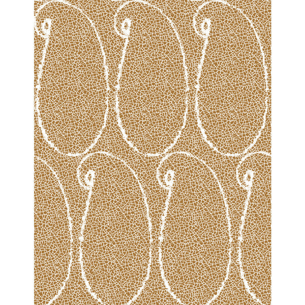 Samples and Purchasing available for Benacantil Wp - Ocre Gold By Gaston Y Daniela | Lorenzo Castillo V | Paisley Wallcovering Print at Designer Wallcoverings and Fabrics