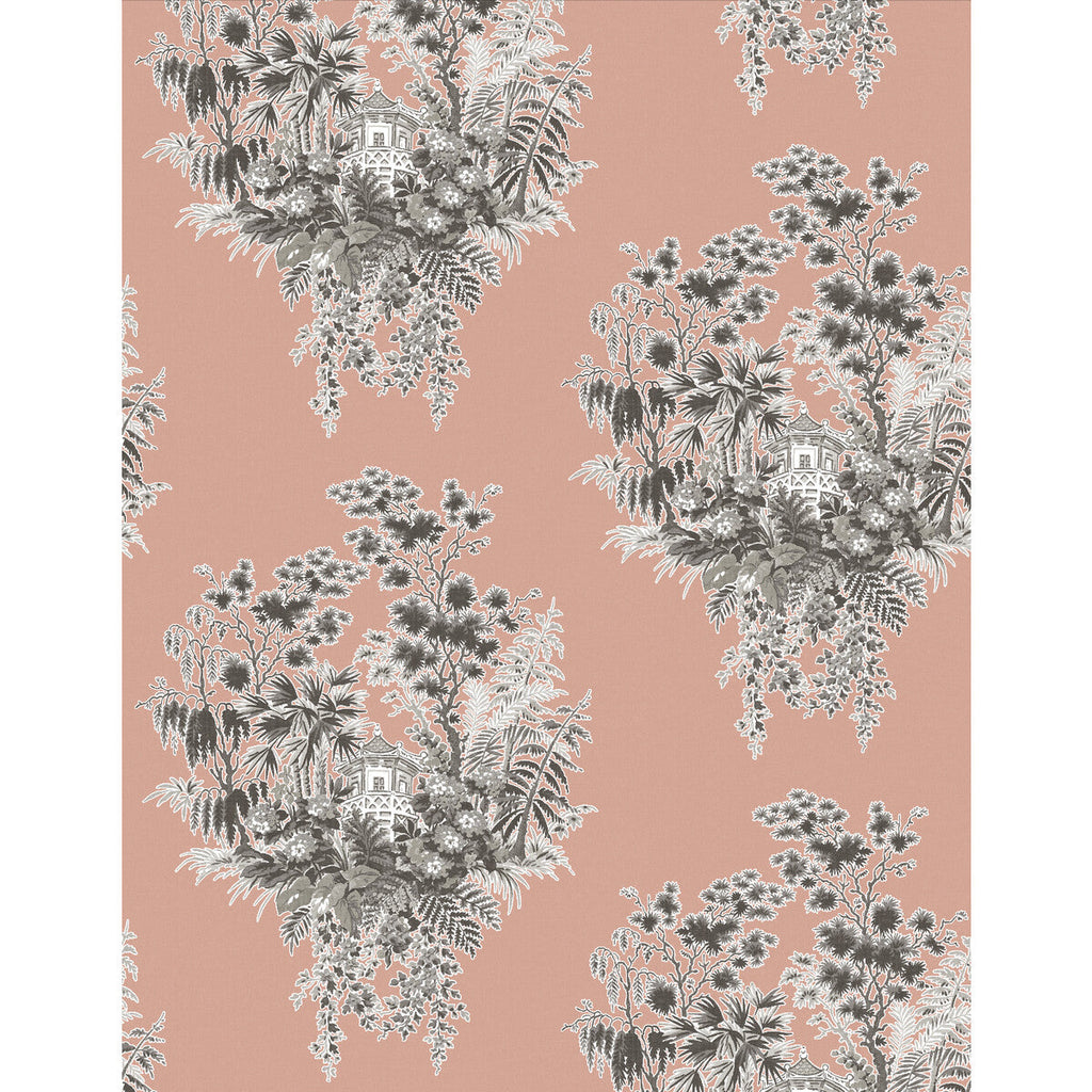 Samples and Purchasing available for Valjunco Wp - Rosa Pink By Gaston Y Daniela | Lorenzo Castillo V |Chinoiserie Botanical & Floral Wallcovering Print at Designer Wallcoverings and Fabrics