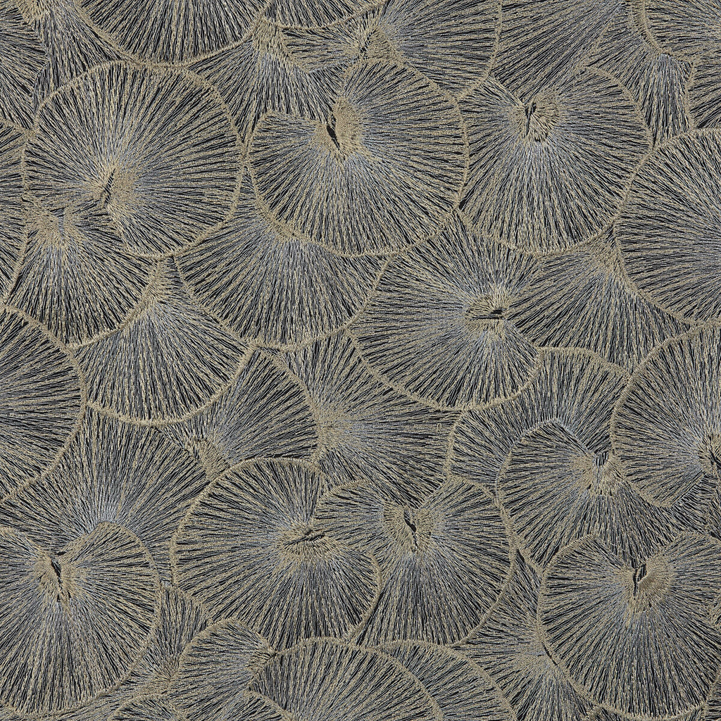 Samples and Purchasing available for Lotus - 9 Blue By Kravet Design | Lizzo | Botanical & Floral Drapery Embroidery at Designer Wallcoverings and Fabrics