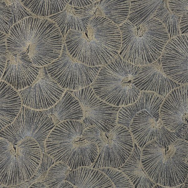 Samples and Purchasing available for Lotus - 9 Blue By Kravet Design | Lizzo | Botanical & Floral Drapery Embroidery at Designer Wallcoverings and Fabrics