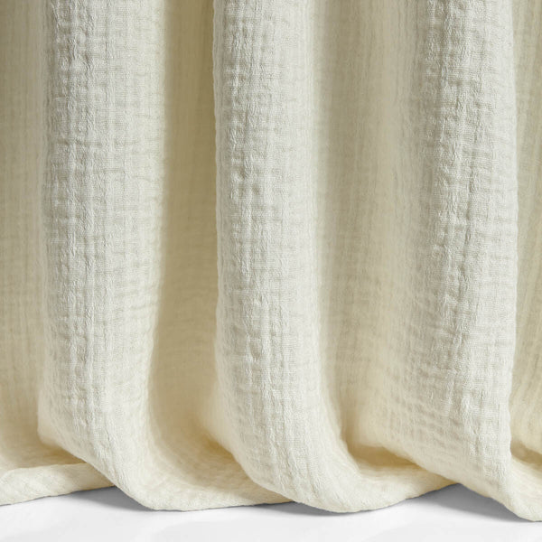 Samples and Purchasing available for Crotchet - 7 White By Kravet Couture | Lizzo |Solid Stripes Drapery Casement at Designer Wallcoverings and Fabrics