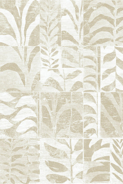 Canopy Plant Mylar Cream Wallpaper | Arte Europe