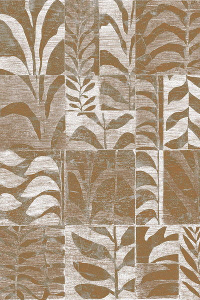 Canopy Plant Mylar Brown  Wallpaper | Arte Europe