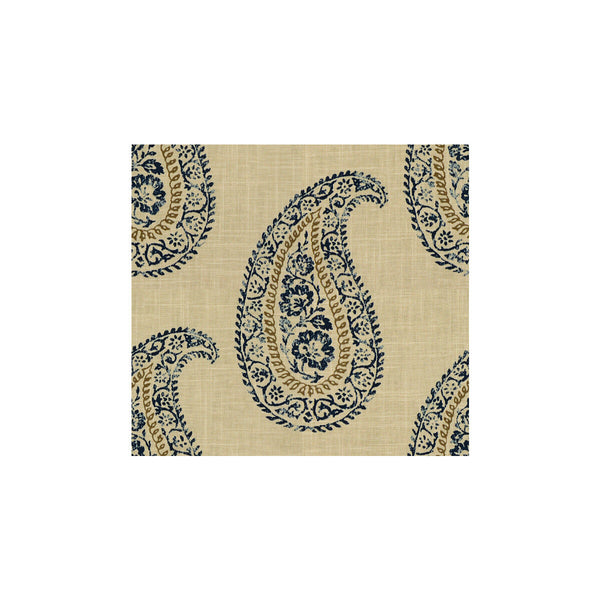 Samples and Purchasing available for Madira - Indigo Beige By Kravet Design | Echo Heirloom India | Paisley Multipurpose Print at Designer Wallcoverings and Fabrics