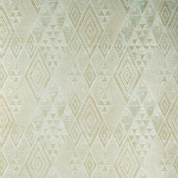 Samples and Purchasing available for Marula Paper - Aqua/Gold Turquoise By Lee Jofa | Merkato | Diamond Wallcovering Print at Designer Wallcoverings and Fabrics