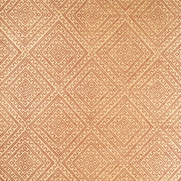 Samples and Purchasing available for Pennycross Paper - Cayenne Burgundy/Red By Lee Jofa | Merkato | Diamond Wallcovering Print at Designer Wallcoverings and Fabrics