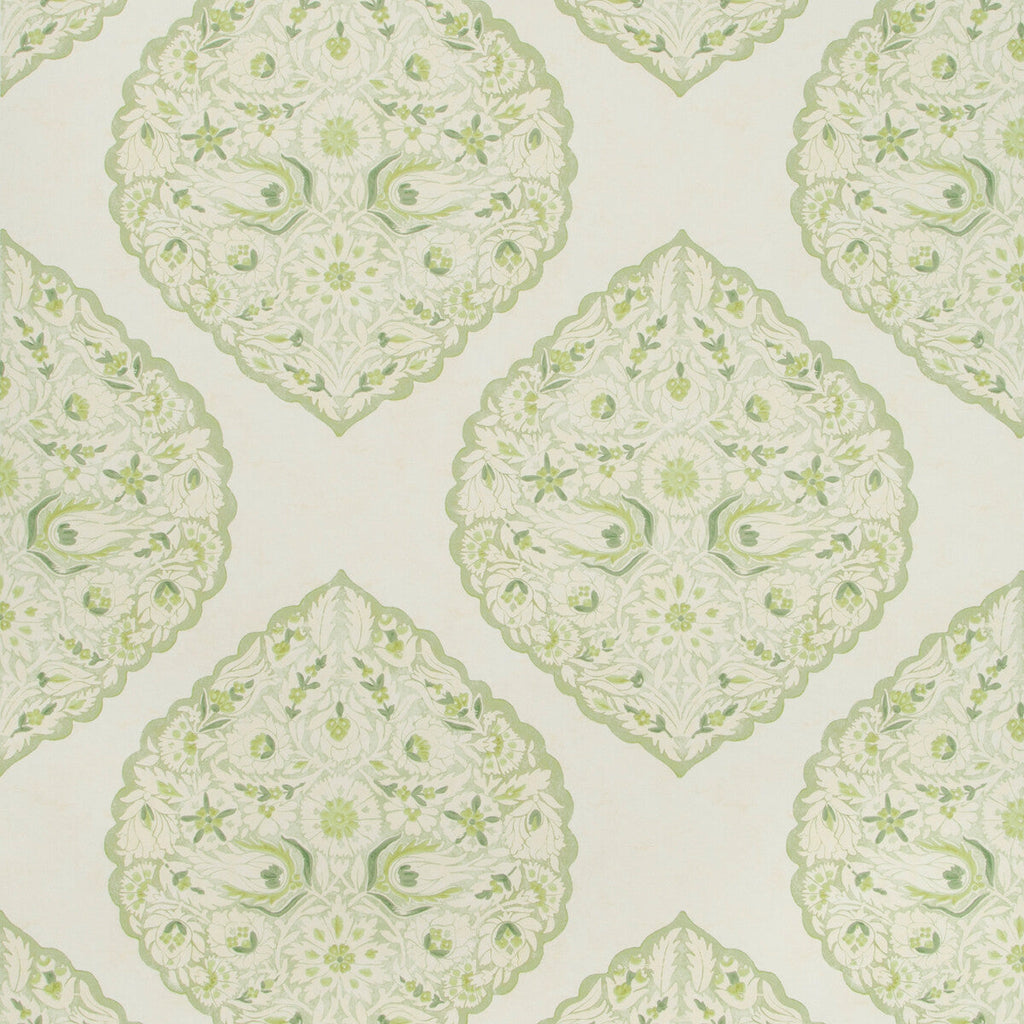 Samples and Purchasing available for Lido Paper - Leaf Green By Lee Jofa | Westport |Damask  Wallcovering Print at Designer Wallcoverings and Fabrics