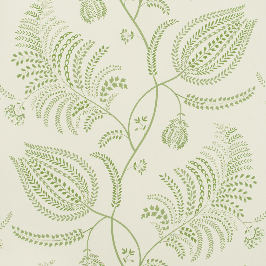 Samples and Purchasing available for Palmero Paper - Leaf Green By Lee Jofa | Westport | Botanical & Floral Wallcovering Print at Designer Wallcoverings and Fabrics