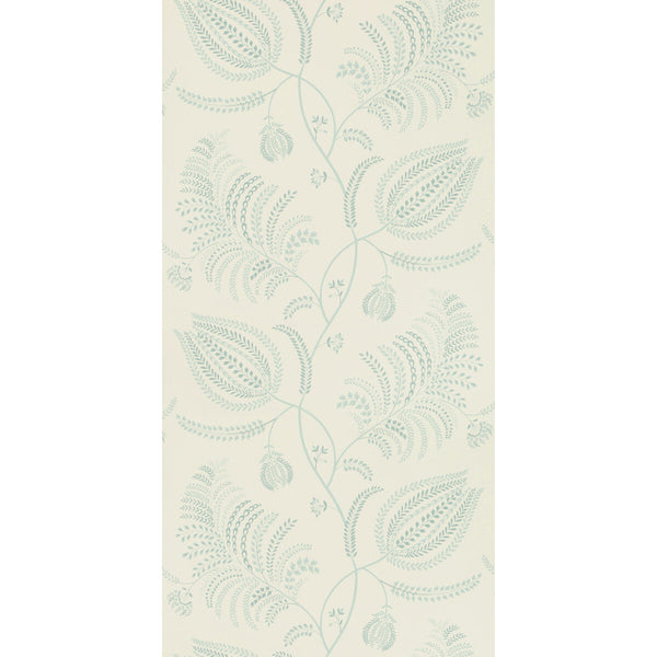 Samples and Purchasing available for Palmero Paper - Aqua Turquoise By Lee Jofa | Westport | Botanical & Floral Wallcovering Print at Designer Wallcoverings and Fabrics