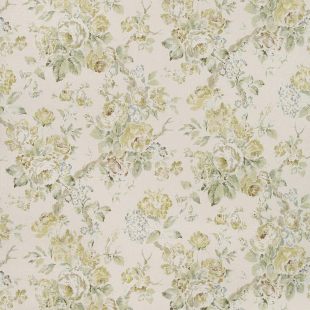 Samples and Purchasing available for Garden Roses Wp - Lime/Leaf Green By Lee Jofa | Suzanne Rheinstein Iii |Botanical & Floral  Wallcovering Print at Designer Wallcoverings and Fabrics