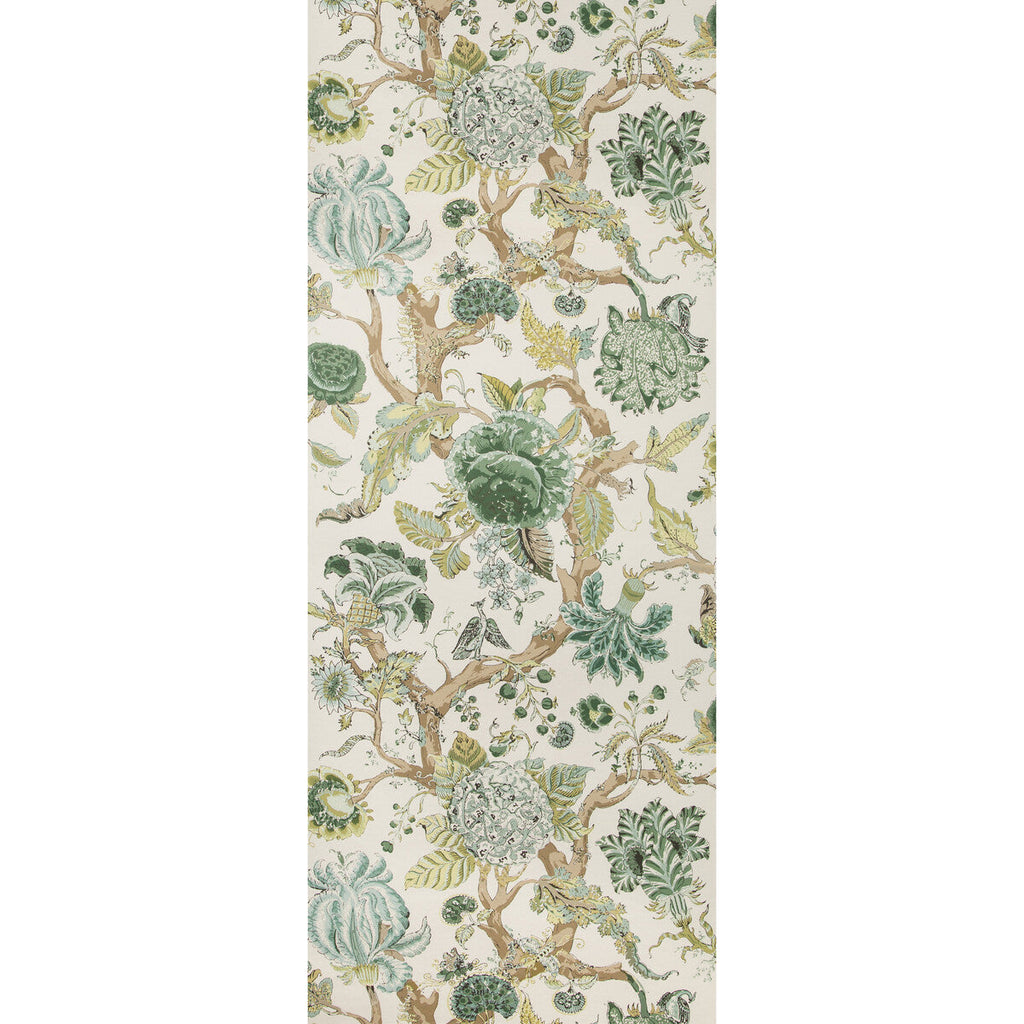 Samples and Purchasing available for Adlington Paper - Green  By Lee Jofa | Manor House Wallpaper |Botanical & Floral  Wallcovering Print at Designer Wallcoverings and Fabrics