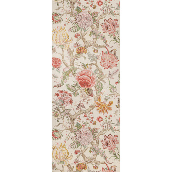 Samples and Purchasing available for Adlington Paper - Rose  By Lee Jofa | Manor House Wallpaper |Botanical & Floral  Wallcovering Print at Designer Wallcoverings and Fabrics